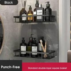 Tom Küche & Esszimmer-Eck-Duschregal – Organisierter Halter für Badezimmershampoo und Zubehör