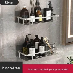 Tom Küche & Esszimmer-Eck-Duschregal – Organisierter Halter für Badezimmershampoo und Zubehör