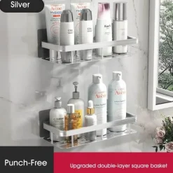 Tom Küche & Esszimmer-Eck-Duschregal – Organisierter Halter für Badezimmershampoo und Zubehör