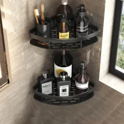 Tom Küche & Esszimmer-Eck-Duschregal – Organisierter Halter für Badezimmershampoo und Zubehör