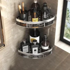 Tom Küche & Esszimmer-Eck-Duschregal – Organisierter Halter für Badezimmershampoo und Zubehör