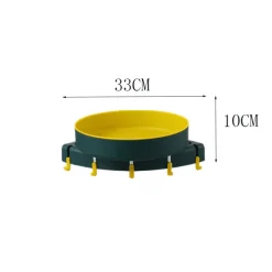 Tranquil Waters Badezimmer|Küche & Esszimmer-Eck-Küchen-Organizer – Dreieckiges Lagerregal zur Wandmontage