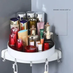 Tranquil Waters Badezimmer|Küche & Esszimmer-Eck-Küchen-Organizer – Dreieckiges Lagerregal zur Wandmontage