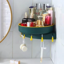 Tranquil Waters Badezimmer|Küche & Esszimmer-Eck-Küchen-Organizer – Dreieckiges Lagerregal zur Wandmontage