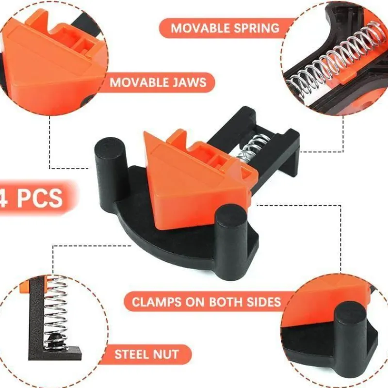 Cozy Living Heimwerkzeuge-Eckreparaturklemmensatz - Holzbearbeitungswerkzeug für die Verbindungsmontage