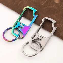 The Outdoor Vault Outdoor-Artikel|Outdoor-Gadgets-EDC Schlüsselanhänger-Multitool - Flaschenöffner aus Edelstahl