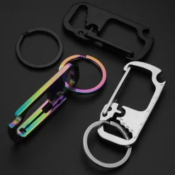 The Outdoor Vault Outdoor-Artikel|Outdoor-Gadgets-EDC Schlüsselanhänger-Multitool - Flaschenöffner aus Edelstahl