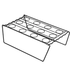 Tom Küche & Esszimmer-Edelstahl Eistüte Rack DIY Cupcake Halter Display