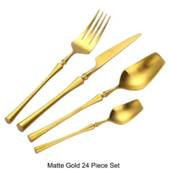 Cutlery Craft Küche & Esszimmer-Edelstahl-Besteckset – Modernes, elegantes Essbesteck