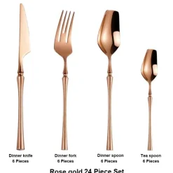 Cutlery Craft Küche & Esszimmer-Edelstahl-Besteckset – Modernes, elegantes Essbesteck