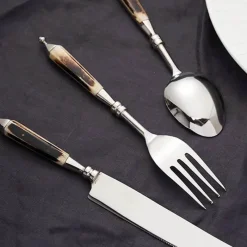 Feast u0026 Flair Küche & Esszimmer-Edelstahl-Besteckset - Tafelbesteck Gabel Messer Löffel