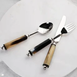 Feast u0026 Flair Küche & Esszimmer-Edelstahl-Besteckset - Tafelbesteck Gabel Messer Löffel