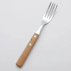 Tom Küche & Esszimmer-Edelstahl-Besteckset mit eleganten Holzgriffen zum Essen