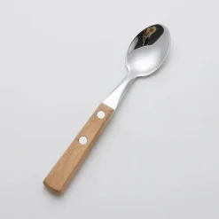 Tom Küche & Esszimmer-Edelstahl-Besteckset mit eleganten Holzgriffen zum Essen