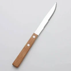 Tom Küche & Esszimmer-Edelstahl-Besteckset mit eleganten Holzgriffen zum Essen