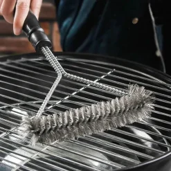Adventure Basecamp Camping Im Freien|Küche & Esszimmer-Edelstahl-Grillbürste – Hochleistungsreiniger für Grills