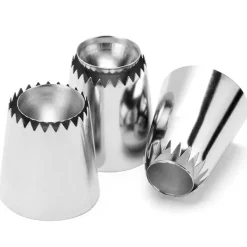 Tom Küche & Esszimmer-Edelstahl-Kuchendekorationsspitzen-Set – Spritztüllen zum Backen