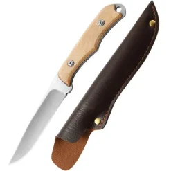 The Culinary Kit Camping-Werkzeuge|Camping Im Freien-Edelstahlmesser mit robustem Holzgriff