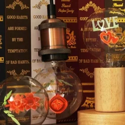 The Gilded Nest Beleuchtung-Edison-Glühbirne Love Lamp - Dekorative Vintage-Beleuchtungsvorrichtung