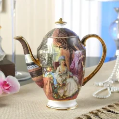 Feast u0026 Flair Küche & Esszimmer-Edle Teekanne aus Bone China – Europäisches Porzellan für Teeliebhaber