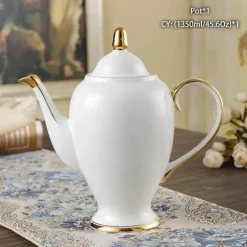 Feast u0026 Flair Küche & Esszimmer-Edle Teekanne aus Bone China – Europäisches Porzellan für Teeliebhaber