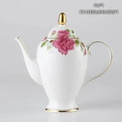 Feast u0026 Flair Küche & Esszimmer-Edle Teekanne aus Bone China – Europäisches Porzellan für Teeliebhaber