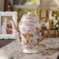 Feast u0026 Flair Küche & Esszimmer-Edle Teekanne aus Bone China – Europäisches Porzellan für Teeliebhaber