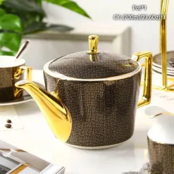 Feast u0026 Flair Küche & Esszimmer-Edle Teekanne aus Bone China – Europäisches Porzellan für Teeliebhaber