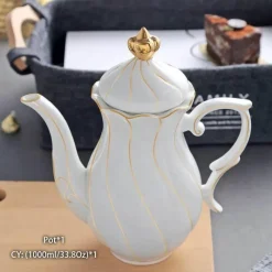 Feast u0026 Flair Küche & Esszimmer-Edle Teekanne aus Bone China – Europäisches Porzellan für Teeliebhaber