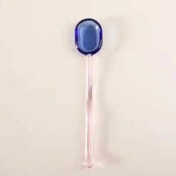 Plates u0026 More Küche & Esszimmer-Edles Dessertlöffel-Set aus Glas – Stilvolles Servierbesteck für Desserts