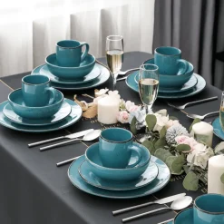 Elegance at the Table Küche & Esszimmer-Edles Tafelservice aus Porzellan – Stilvolles Tafelservice