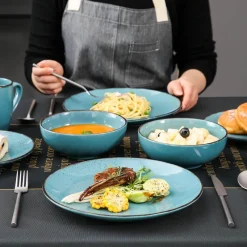 Elegance at the Table Küche & Esszimmer-Edles Tafelservice aus Porzellan – Stilvolles Tafelservice