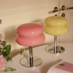 Glow u0026 Shade Beleuchtung-Egg Tart LED-Tischlampe – Dekorative Glasleuchte