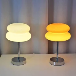 Glow u0026 Shade Beleuchtung-Egg Tart LED-Tischlampe – Dekorative Glasleuchte