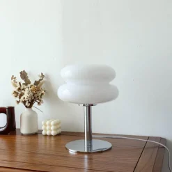 Glow u0026 Shade Beleuchtung-Egg Tart LED-Tischlampe – Dekorative Glasleuchte