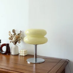 Glow u0026 Shade Beleuchtung-Egg Tart LED-Tischlampe – Dekorative Glasleuchte