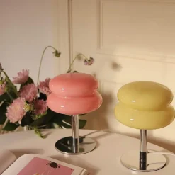 Glow u0026 Shade Beleuchtung-Egg Tart LED-Tischlampe – Dekorative Glasleuchte