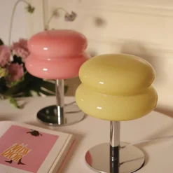 Glow u0026 Shade Beleuchtung-Egg Tart LED-Tischlampe – Dekorative Glasleuchte
