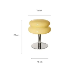 Glow u0026 Shade Beleuchtung-Egg Tart LED-Tischlampe – Dekorative Glasleuchte