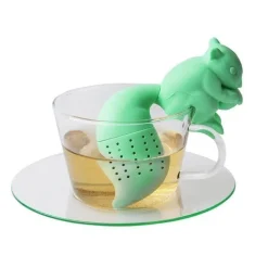 The Cozy Mug Küche & Esszimmer-Eichhörnchen-Tee-Ei – süßes Teesieb