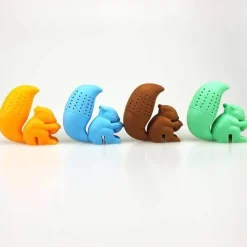 The Cozy Mug Küche & Esszimmer-Eichhörnchen-Tee-Ei – süßes Teesieb