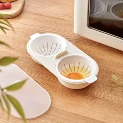 The Culinary Kit Küche & Esszimmer-Eierkocher für die Mikrowelle – langlebiger Eierkocher mit doppeltem Platzbedarf