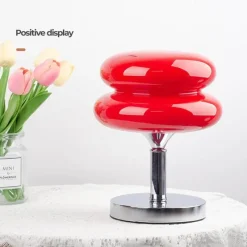 Bright Accents Beleuchtung-Eierkuchen-Schreibtischlampe aus Glas – Moderne, stilvolle Beleuchtung für Ihr Zuhause