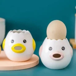 Tom Küche & Esszimmer-Eiertrenner aus Keramik – Einfaches Werkzeug zum Trennen von Eigelb und Eiweiß