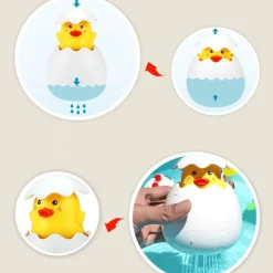 The Decor Haven Babyspielzeug|Badezimmer-Eiförmiges Wassersprinkler-Badespielzeug für Babys