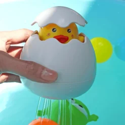 The Decor Haven Babyspielzeug|Badezimmer-Eiförmiges Wassersprinkler-Badespielzeug für Babys