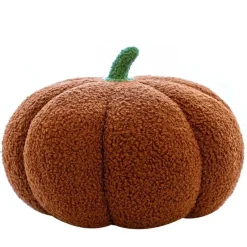 Cozy Cushions Bettzeug-Einfarbiges Kürbiskissen - Dekoratives Herbstkissen