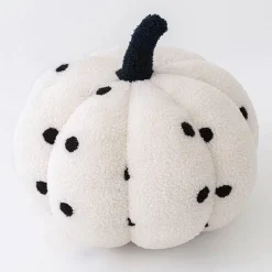 Cozy Cushions Bettzeug-Einfarbiges Kürbiskissen - Dekoratives Herbstkissen