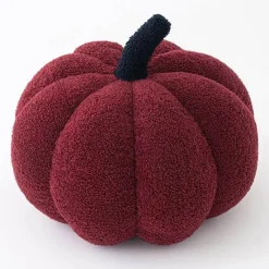 Cozy Cushions Bettzeug-Einfarbiges Kürbiskissen - Dekoratives Herbstkissen