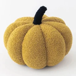Cozy Cushions Bettzeug-Einfarbiges Kürbiskissen - Dekoratives Herbstkissen